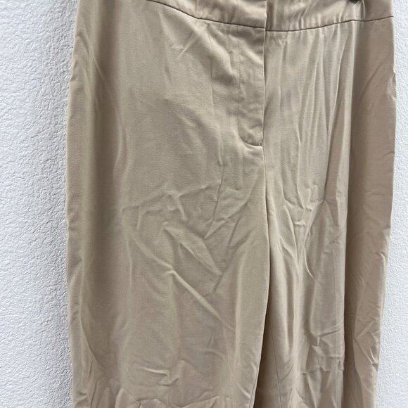 Talbots Womens Beige Stretch Straight-Leg Pants Size 8 - Picture 2 of 5